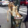 Photo: Taxidermied Deer Adapts To New Life In NYC Trash Can